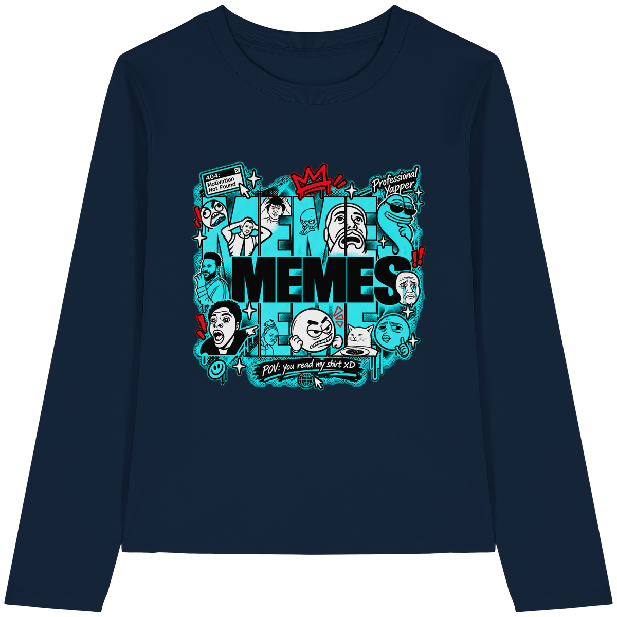 The Meme - Womens Organic Longsleeve T-Shirt