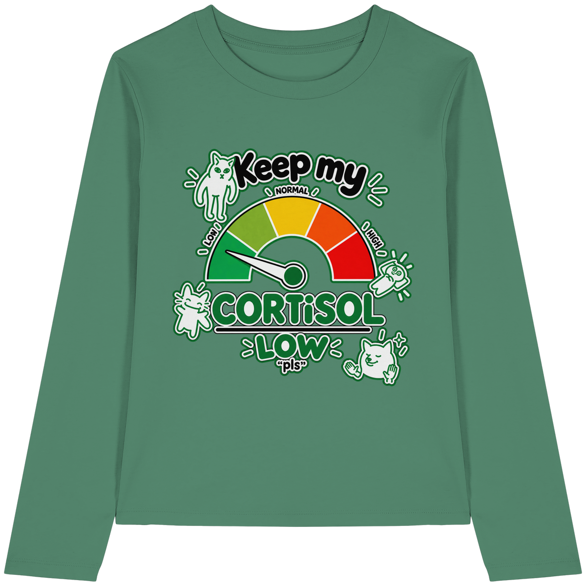 low CORTiSOL - Womens Organic Longsleeve T-Shirt