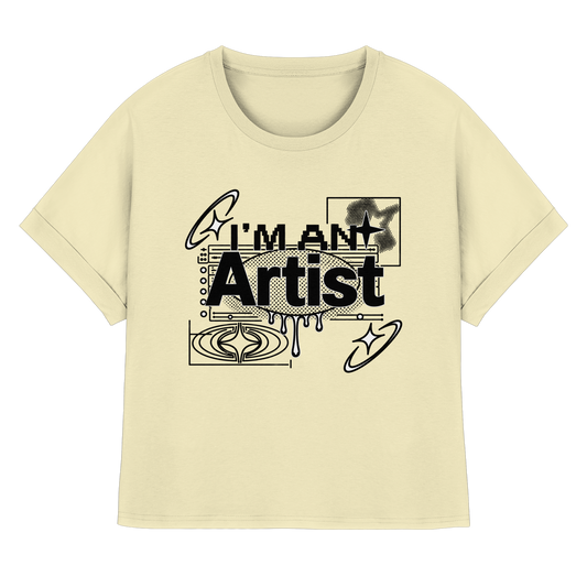 The Artist BASiCS - Womens Organic Rolled Sleeves T-Shirt