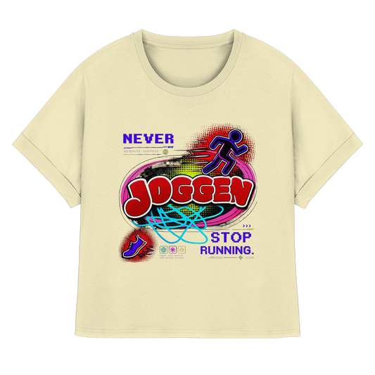 The JoGGer - Womens Organic Rolled Sleeves T-Shirt