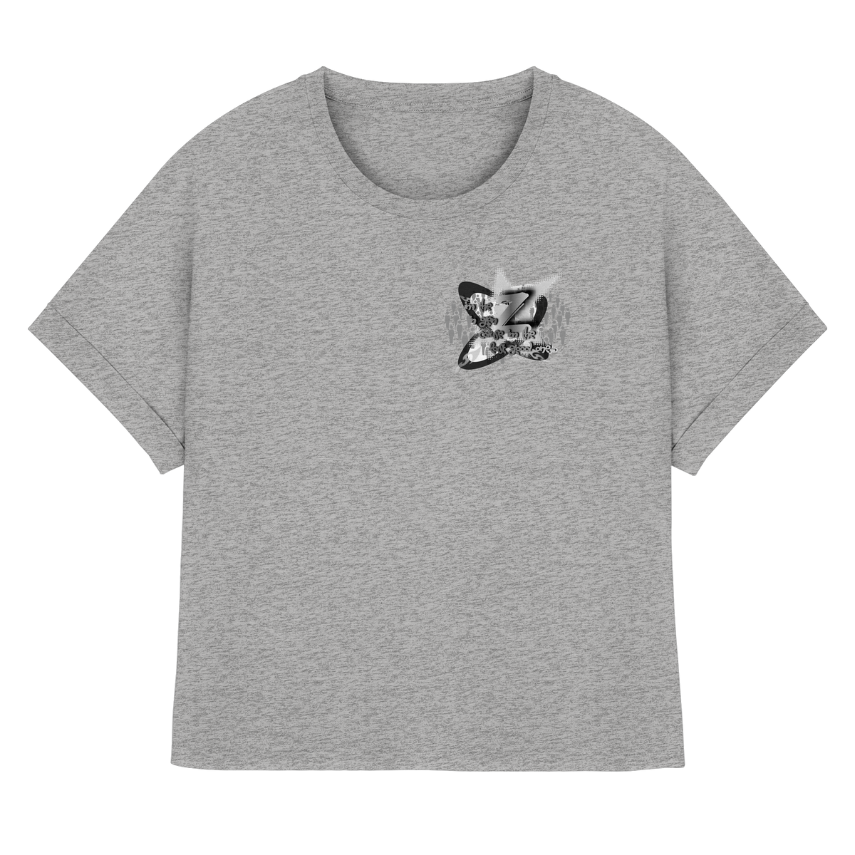 The Rebellion Z BASiCS - Womens Organic Rolled Sleeves T-Shirt