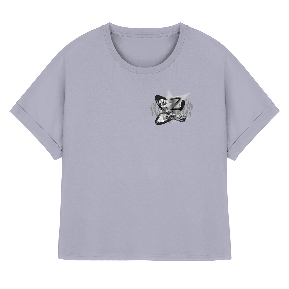 The Rebellion Z BASiCS - Womens Organic Rolled Sleeves T-Shirt