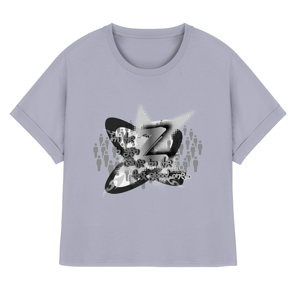 The Rebellion Z BASiC - Womens Organic Rolled Sleeves T-Shirt