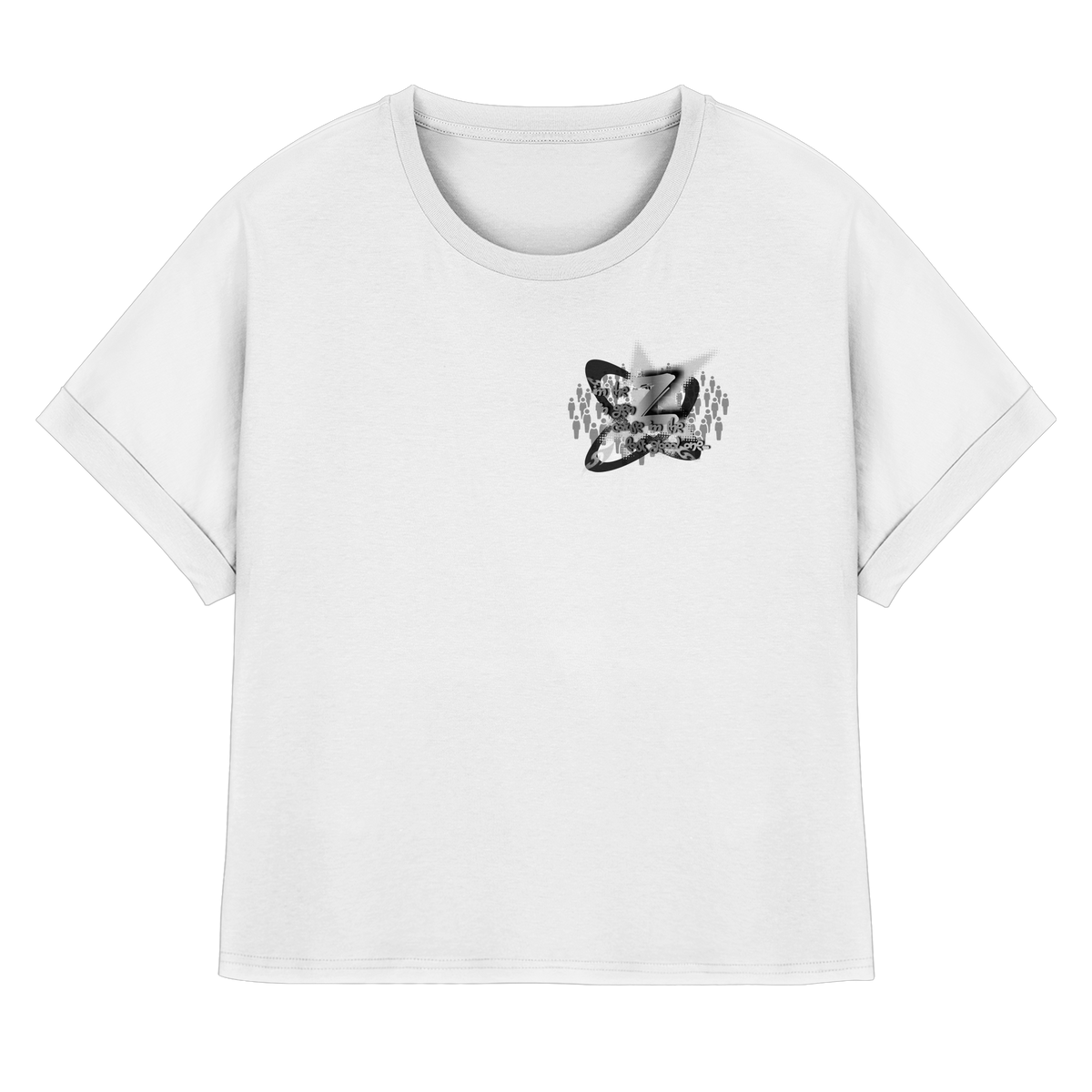 The Rebellion Z BASiCS - Womens Organic Rolled Sleeves T-Shirt
